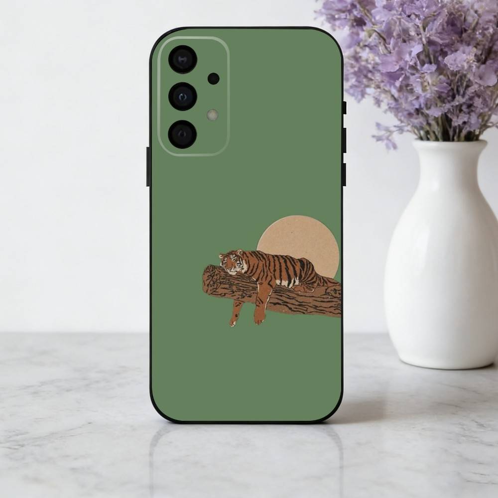 

cute tiger art phone Case For Samsung Galaxy A73,A72,A71,A70,A53,A52,A51,Others Soft Black Shell Samsung a30 a20