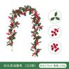 Artificial Christmas Vine With Red Berries Holiday Decor Indoor Party Garland 1m/26-36 Heads
