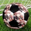 Pallone da Calcio Colorato Cucito a Macchina PVC Misura 5 Pronto per Allenamento di Squadra e Competizione Resistente Alto Rimbalzo Raffreddamento Regalo Sportivo