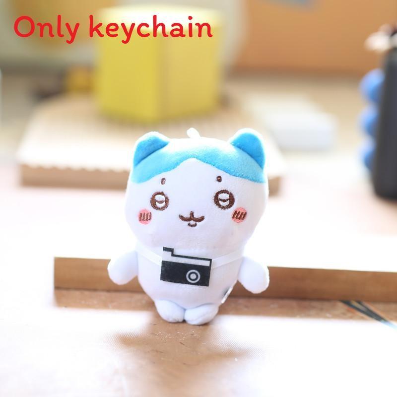 Joke Bear Chiikawa Hachiware Plush Keychain For Backpack Decor
