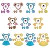 Kids Animal Costume Bear Ears Headbands Tail Bowtie Nose Tutu Glove 4/5/6pcs Set