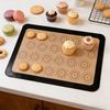 Baking Mat Non-stick Silicone Baking Mat with 30 Rings 0.75mm Thick Heat Resistant Oven Mat Cookie Kitchen Mat