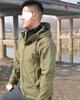 Men's Tactical Outdoor Camouflage Soft Shell Jacket - Windproof Waterproof Fleece Coat for Mountaineering