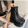 Women's Long Boots 2026 Autumn Thick Bottom Increased Height Elastic High-Tube Boots Platform Outdoor Comfortable Ankle Boots