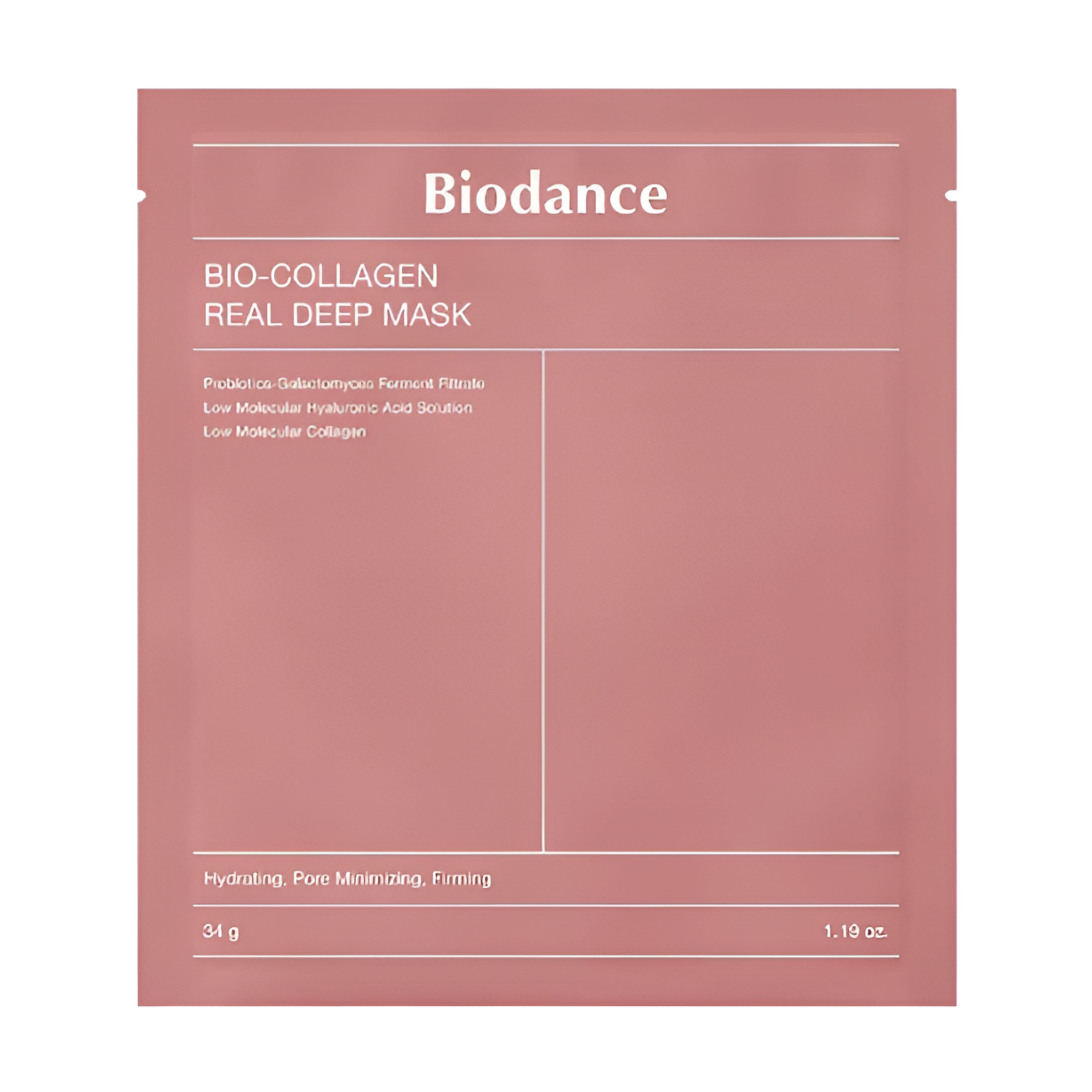 Biodance Bio-Collagen Real Deep Mask Hydrating Firming Hydrogel Sheet Mask 34g 1pc