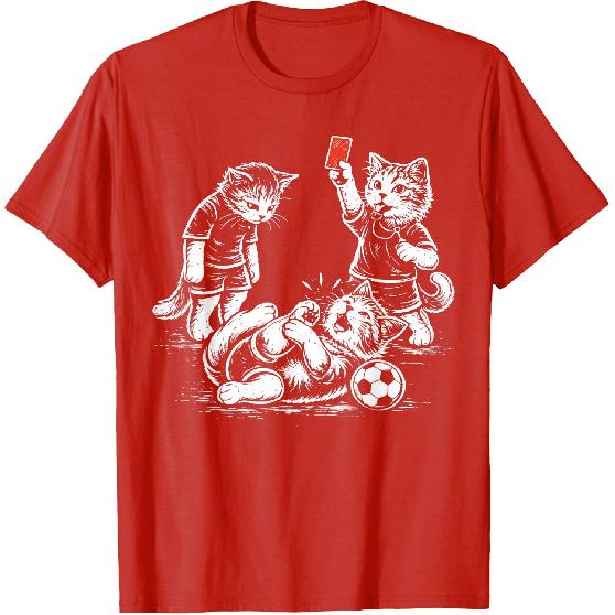 Soccer Cat Referee Foul Cat Lover T-Shirt