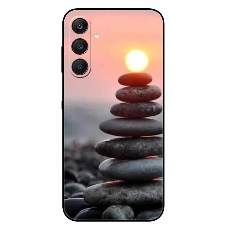 For Samsung A17 5G Case Black Silicone Soft Fashion Animal Back Cover For Samsung Galaxy A17 5G TPU Coque Cute Protective Bumper
