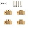 MEREPACCOR 6/8/10/12 MM Heavier Brass 12MM Wheel Hex Extended Adapter for RC Crawler Traxxas TRX4 TRX-4