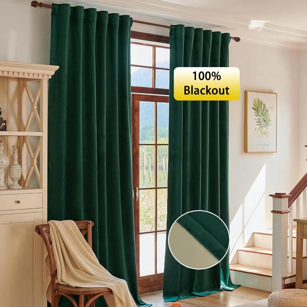 310 cm de altura feito sob medida 100% blackout sala de estar janela cortinas de veludo cortinas de quarto cortinas de cor sólida
