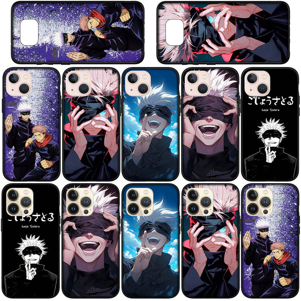 Phone Case for Samsung Galaxy S25 S24 S23 iPhone 16 15 Xiaomi Redmi Note 14 13 12 16E X 11 Pro Max OPPO Moto Huawei Gojo Satoru Jujutsu Kaisen Cover