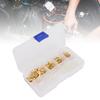 120Pcs 6.3mm 4.8mm 2.8mm Gold Copper Wire Terminal Connector with Sleeve Storage Box Accessory
