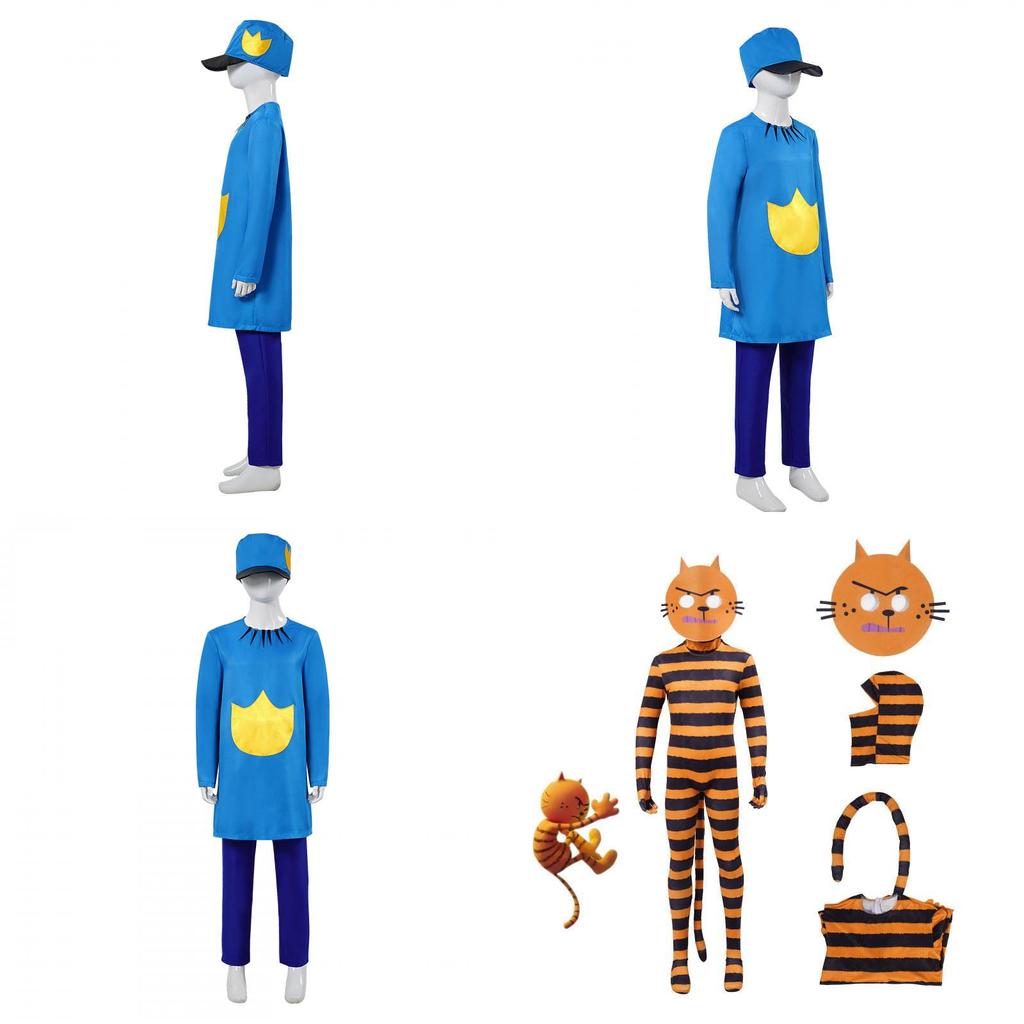 Cosplay kostým Dog Man pro anime hraní rolí z polyesterové tkaniny pro děti a teenagery