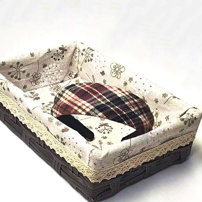 Retro High Crown Gingham Headband: Autumn & Winter Wide Edge Sponge for Face Washing & Outings