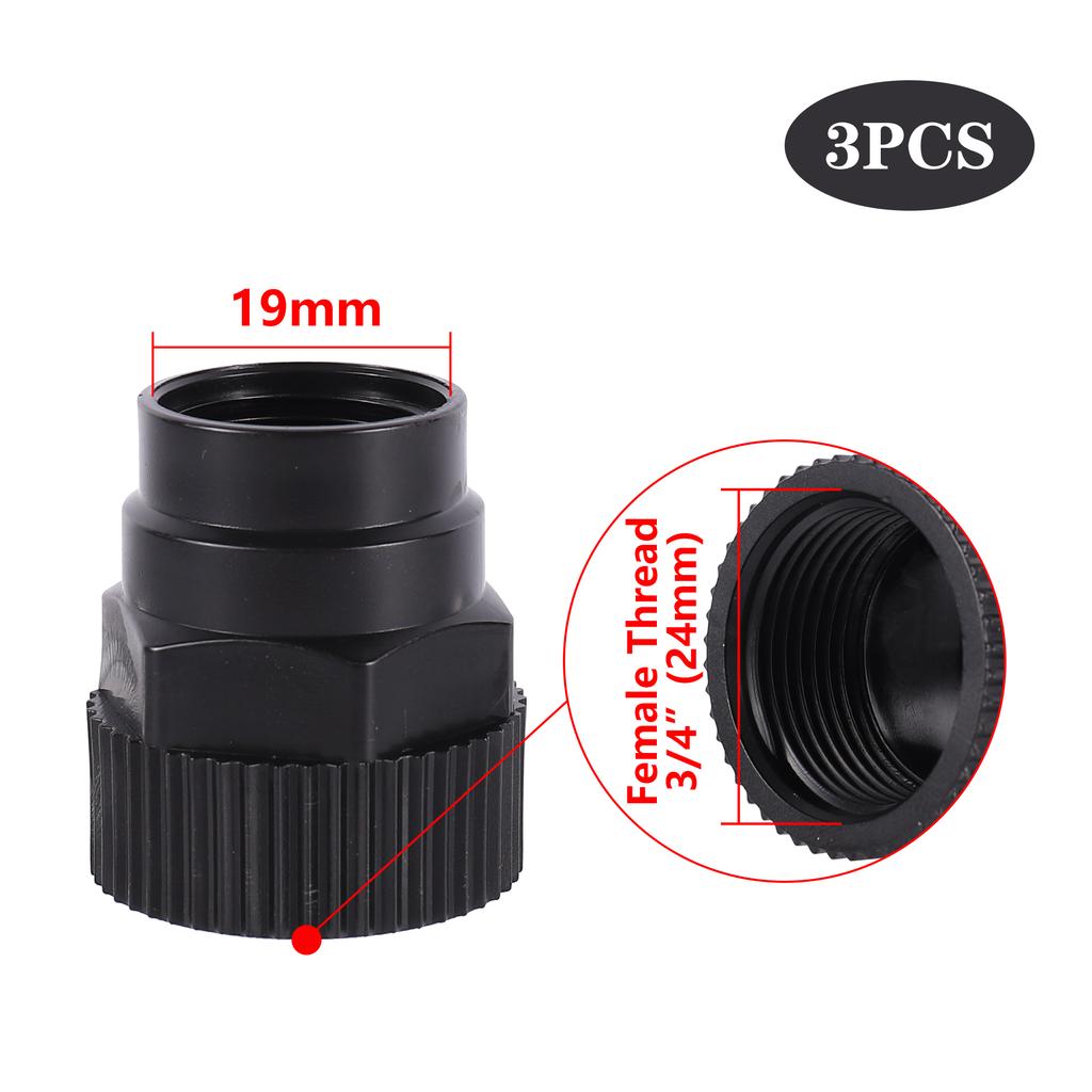 3pcs 1/2" 3/4" Female Adapter Irrigation Hose Fitting Water Pipe Thread Fitting Adapter Water Supply System Accessories