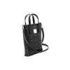 MCM Monogram Metal Logo Magnetic Closure Detachable Shoulder Strap Leather French Fry Bag Tote Crossbody Mini Women bags Black MWRAASE03BK001