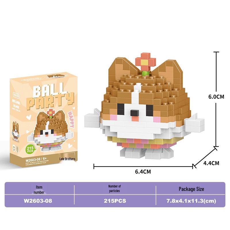 Lele Brothers Micro Building Blocks - Educational Small Animal Sets for Kids, Compatible with Lego, Boys' Toy Gifts