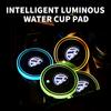 New Luminous Car Coaster Water Cup Holder Pad Anti-slip Mat Auto Accessories For Volkswagen VW Caddy Scirocco CC Touareg Tiguan