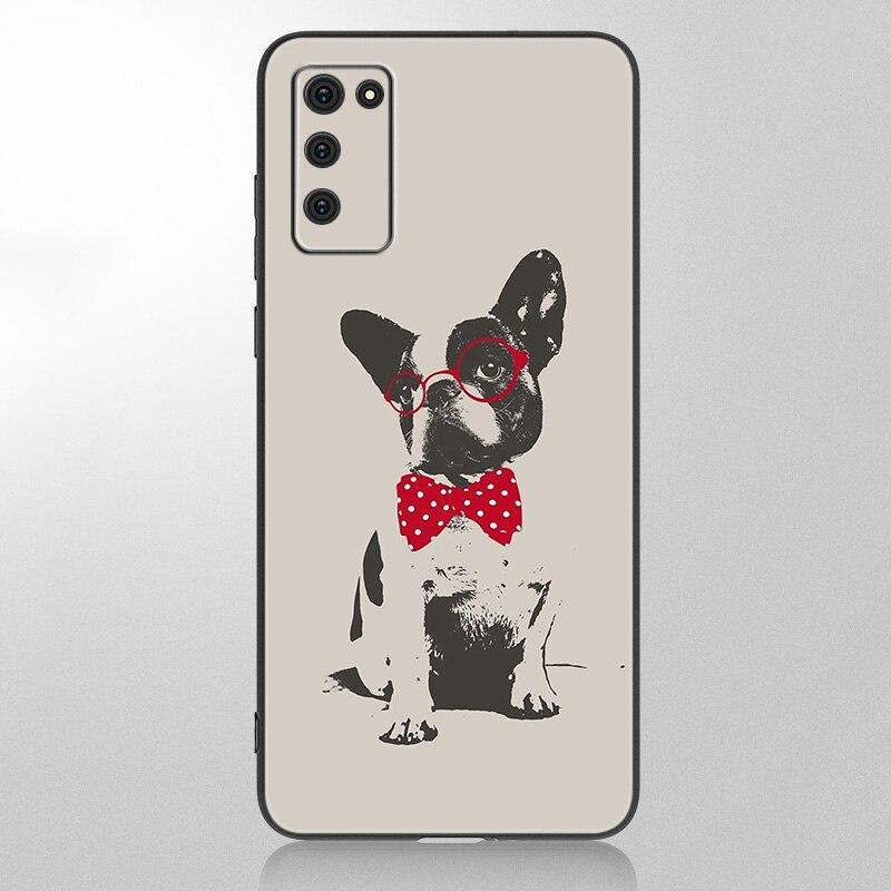 Cute Brindle Frenchie Puppy Case For Samsung Galaxy A12 A02S A22 A32 A52 A72 A71 A51 A41 A31 A21 A11 A50 A70 A10S A20S Cover