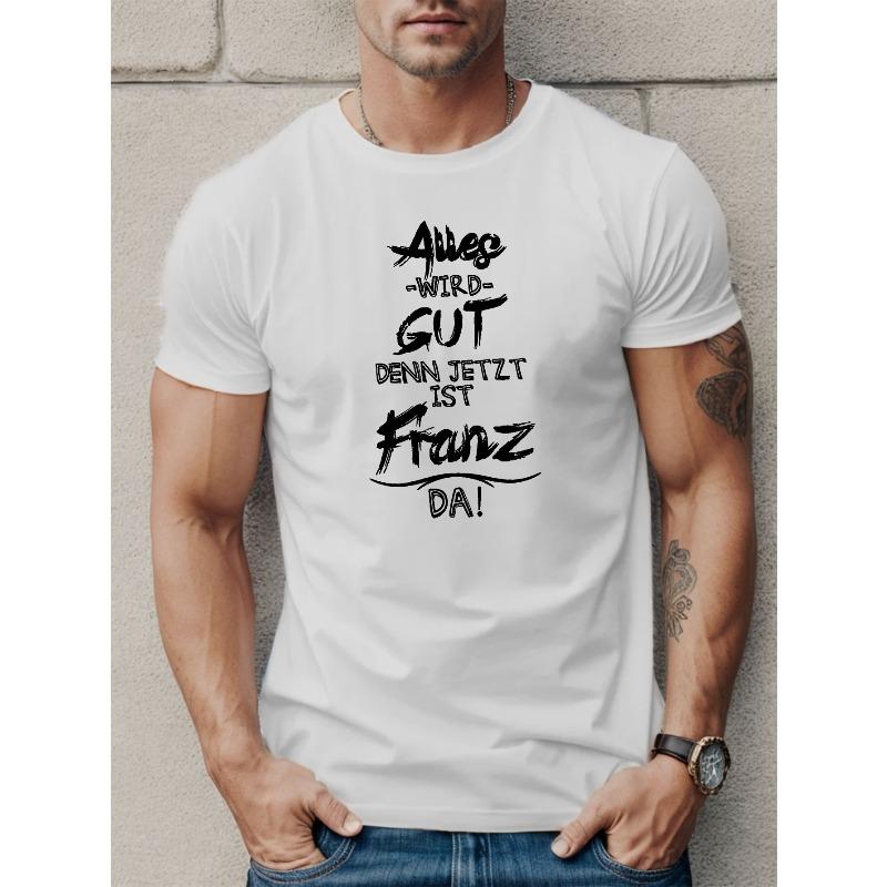 Everything Will Be Fine Because Men S Short Sleeve T-Shirt Summer Top S белый