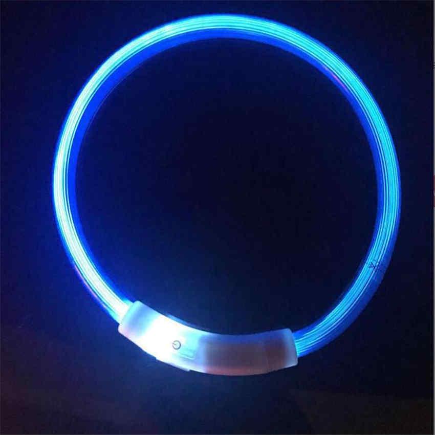 Rechargeable LED Dog Collar Light USB Glowing Dog Collars Pet Flash Luminous Collars