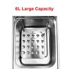 6L 2.5KW Heavy Duty Stainless Steel Electric Deep Fryer Commercial Kitchen Frying Chip Cooker Basket for Buffalo Wings