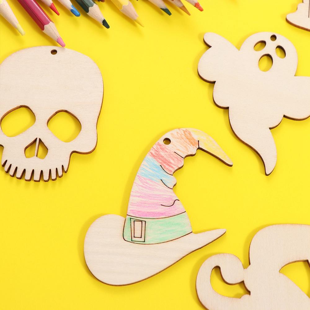 12pcs Pumpkin Head Witch Spider DIY Paintings Made Decorations  Home Decor