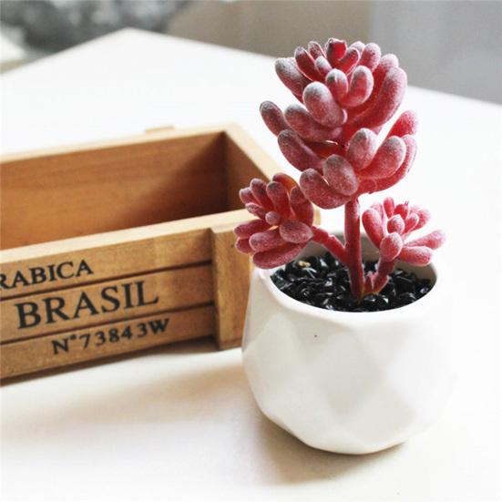 1Pc Artificial Flower Succulent Plant Bonsai DIY Garden Office Home Party Decor