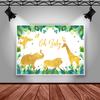Mocsicka Oh Baby Photography Background Tropical Jungle Wildlife Decoration Child Portrait  Shower Photo Backdrop Banner