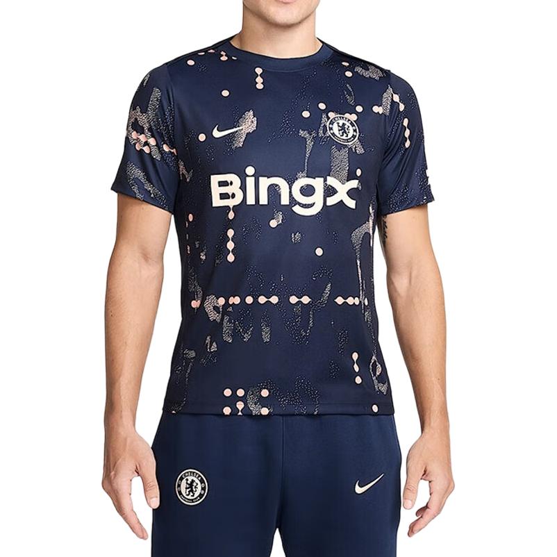 New Nike Chelsea Fc Academy Pro Se Men's Nike Dri FIT Soccer Pre Match Short Sleeve Top HJ2502-452
