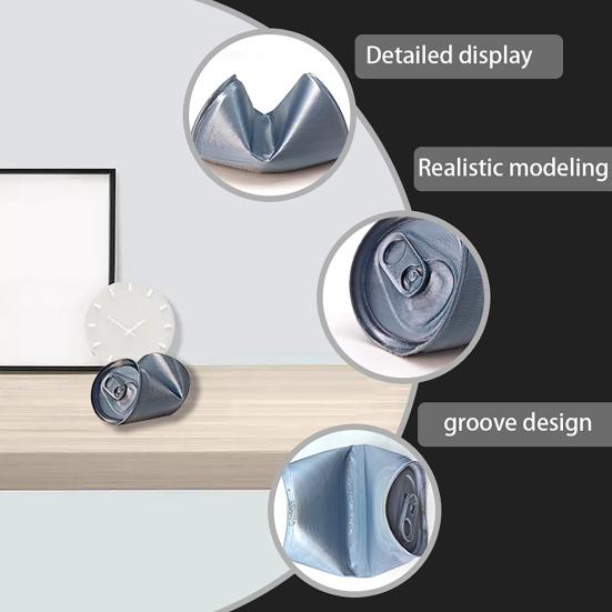 2Pcs Mobile Phone Stand Crushed Can Design Phone Holder Desk Nightstand Shelf Stand for Video Calls Streaming