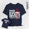 Paige Buckets Team USA - Bella Canvas Two Sided Adult T Shirt - Paige Bueckers Unisex Jersey Short Sleeve Tee