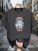 200g 100% Cotton Short Sleeve T-shirt with & Woodstock Graphic Print