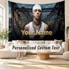 Custom Name Wall Hanging Tapestry,Central Cee Decorative Backdrop Tapestry For Dorm Home