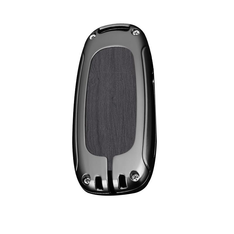 L9/L8/L7MAX Schlüsselhülle: Premium Metallschale, Ein-Schnallen-Schutz für Herren-Autoschlüssel