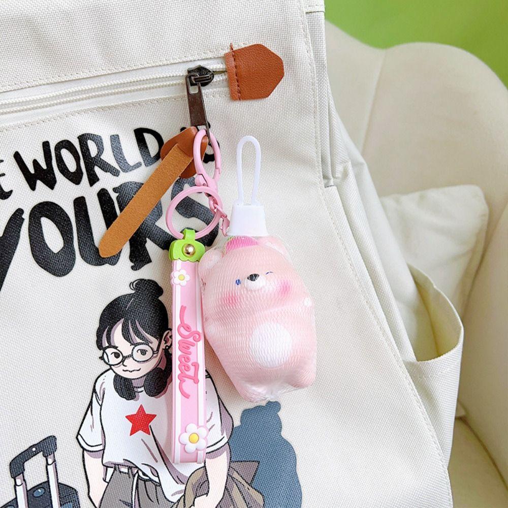 Cartoon Animals Bear PU Slow Rebound Squeeze Bear Fidget Keychain Bear Squeeze Toy  Children Toys