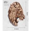 Animal Tiger and Leopard Simulation Embroidery Patch DIY Personalized Clothing Decoration Animal Pattern Printing