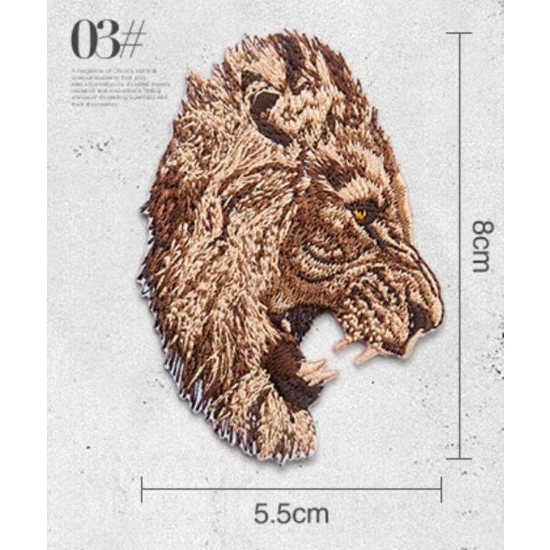 Animal Tiger and Leopard Simulation Embroidery Patch DIY Personalized Clothing Decoration Animal Pattern Printing