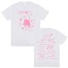 Singer Chiara Oliver La Libreta Rosa Tour Double Sided Graphic T Shirt Men Women Fashion Summer High Quality Tshirt Streetwear
