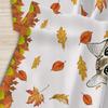 Herbst Kürbis Ahornblatt Bezaubernde Katze Tischdecken Thanksgiving Herbst Wasserdichte Tischdecke Hochzeit Heimparty Esstischdeko