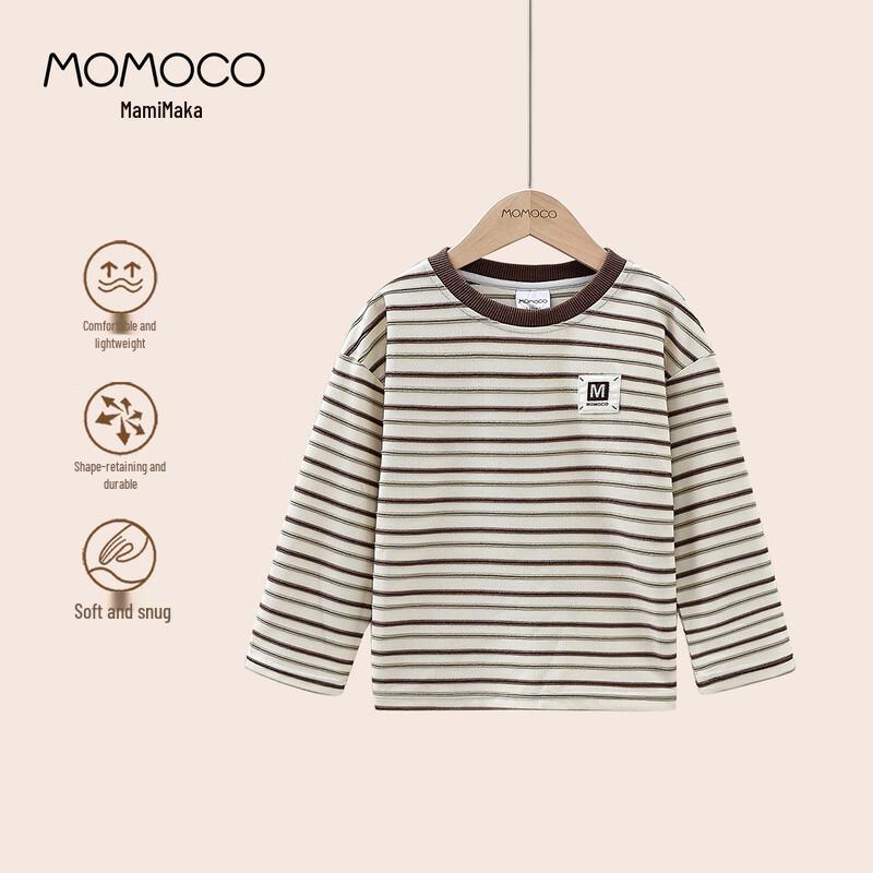 MOMOCO Boys  Striped Long-Sleeve T-Shirt 120