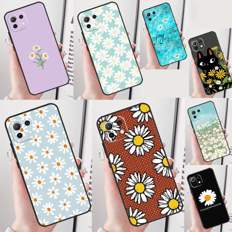 Daisy Flower Cover For Xiaomi 14 Ultra 13 15 11T 12T 13T 14T Pro POCO X6 Pro X3 X5 F5 F6 M6 X7 Pro Case