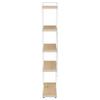 Iris Ohyama Steel Wood Slim Rack, Storage Shelf, Bookshelf, NaturalGray, Approx. 60.0mm W X 18.0mm D X 120.3mm H, Total Weight Capacity: 35kg (Shelf: