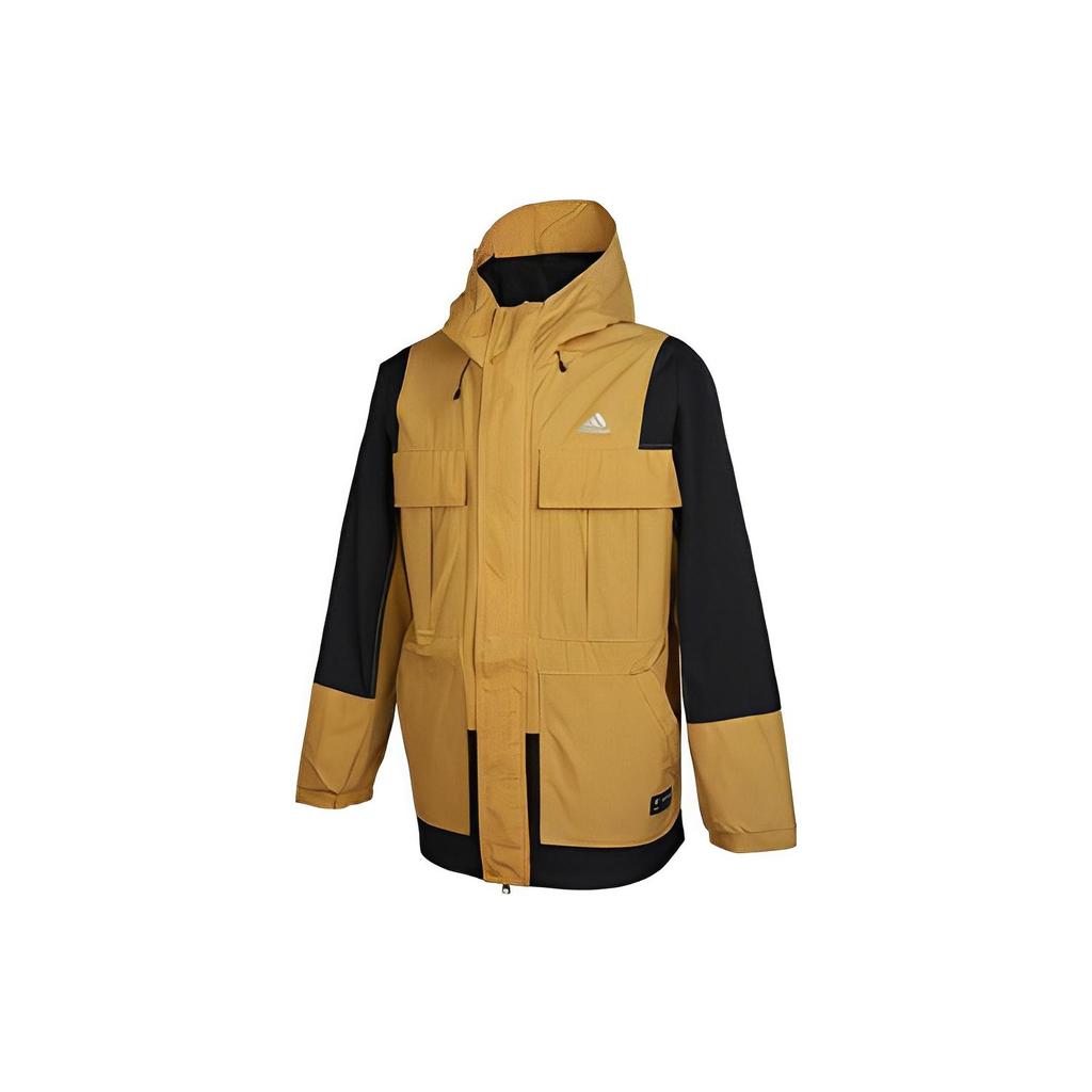 adidas Jacken Herren Gelb Mit Kapuze Moderat Sonstige HM2708