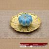 Seven-Color Ceramic Zen Incense Burner Tray with Sandalwood Coil Holder