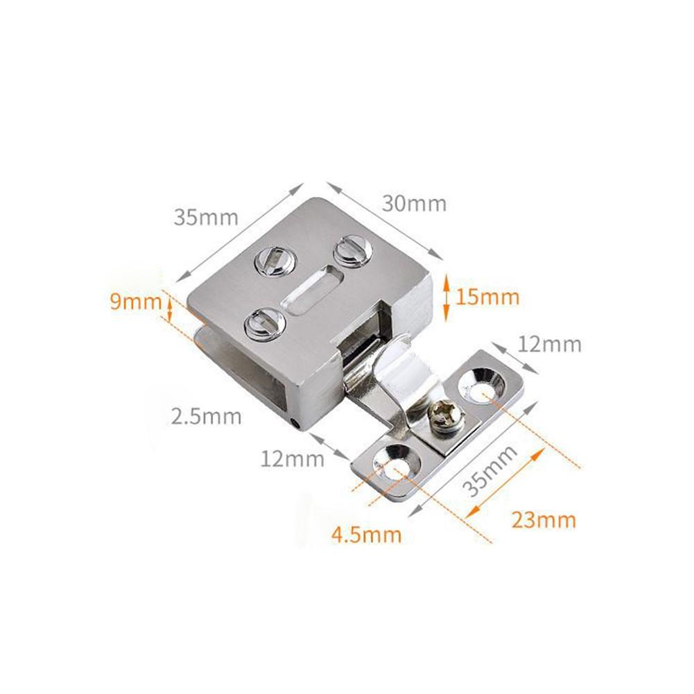 

Cabinet Hinges Cabinet Gate Clamp Cupboard Display Door Hinges срібний
