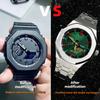 For Casio GA2100 Watch Dial Watch Face Mod Kit Modification  G Waffle Grid Sun Brust Metal GA 2110 GA-2100 Accessories