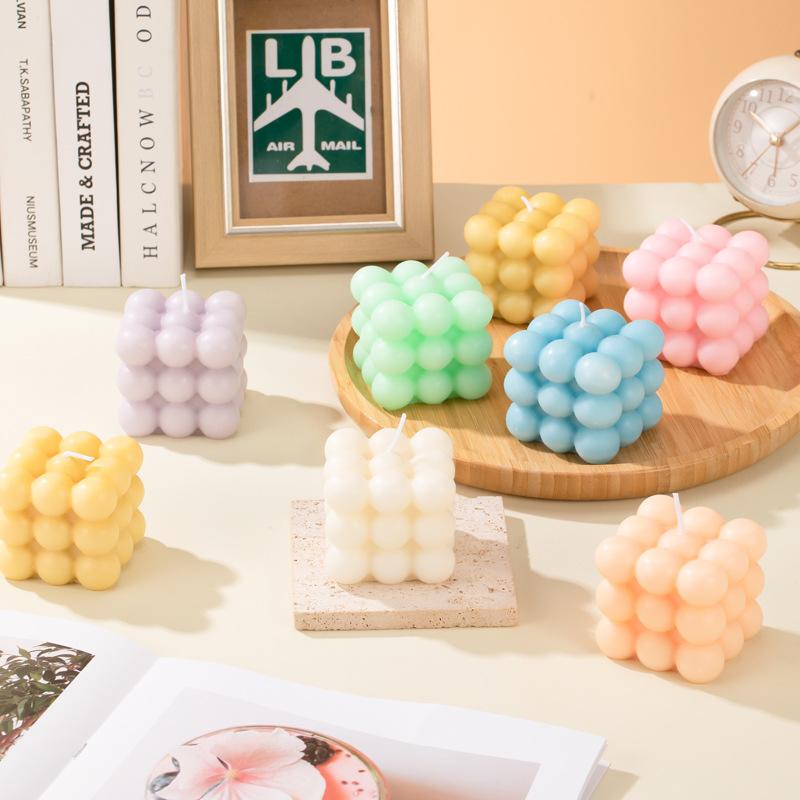 Bubble Creative Styling Rubik's Cube Aromatherapy Candles Ins Style Home Ornaments Rubik's Cube No Aromatherapy