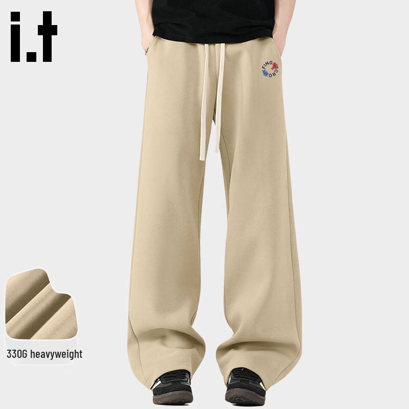 Fingercroxx Men's Trendy Straight-Leg Cotton Casual Pants