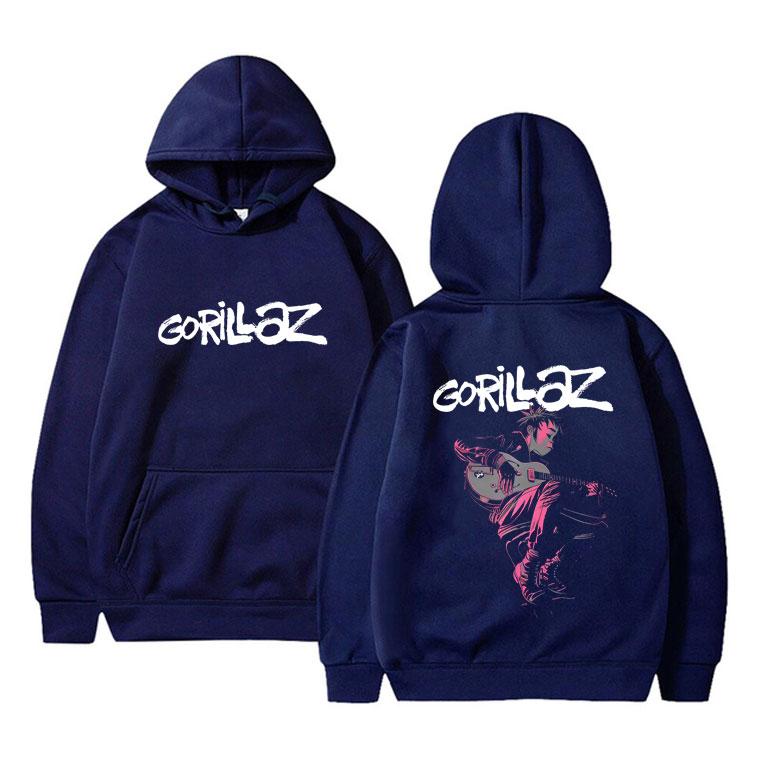 Rock Band Gorillaz The Now Now Album Grafik Hoodie Herren Damen Hip Hop Punk Oversized Kapuzenpullover Sportbekleidung Männlich Vintage Cool Kapuzenpullover
