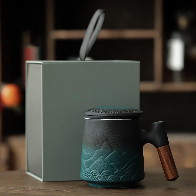 Chaxun Ceramic Tea Infuser Mug with Lid